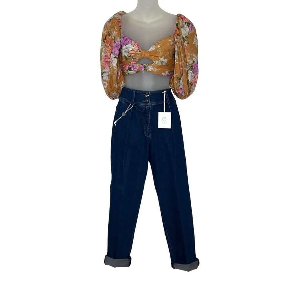 NWT Peserico High Waisted Jeans Denim Pants 6